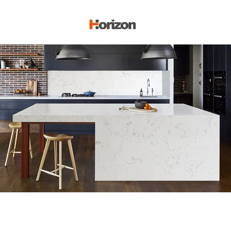 Carrara Engineered Quartz Slab 3200x1600mm product sample