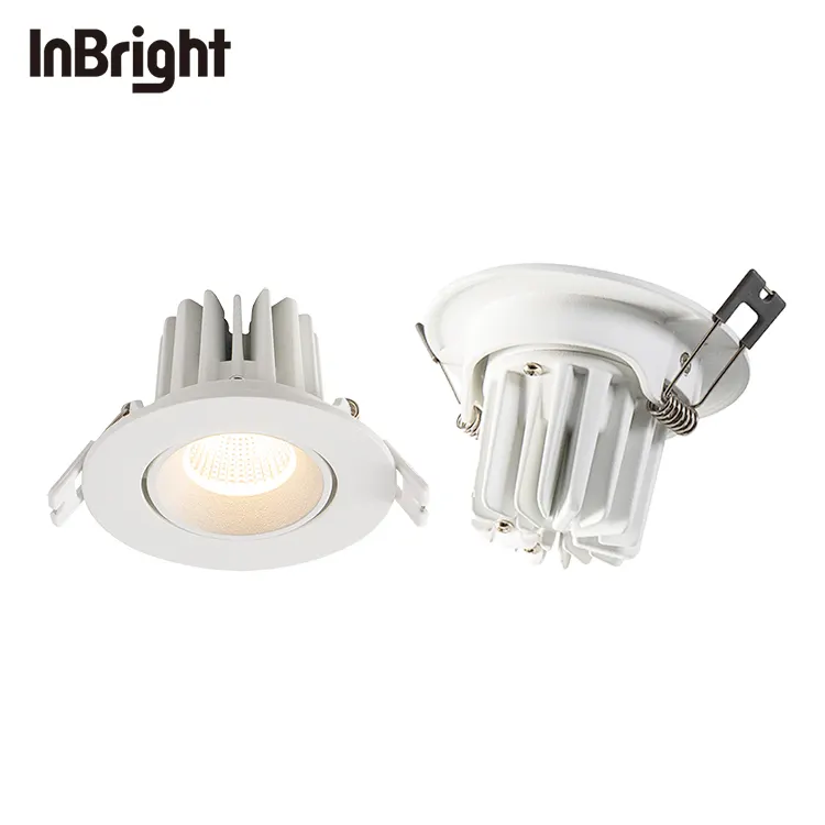 Adjustable Dimmable Recessed COB LED Downlight 8W