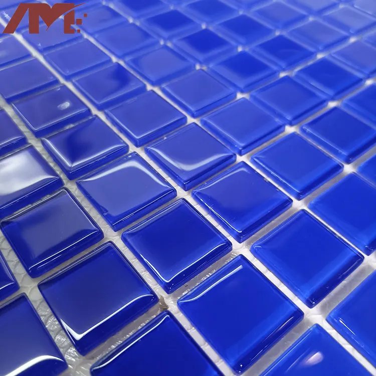 Blue Glass Mosaic Tile 305x305mm 6-8mm Thick product sample