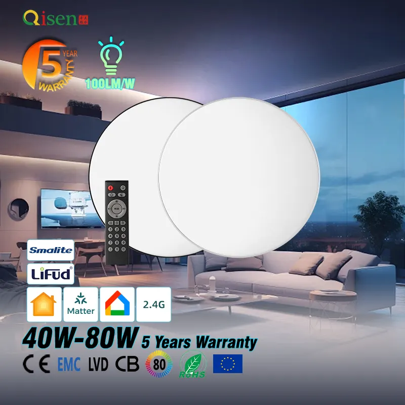 Dimmable Surface-Mounted Round LED Ceiling Light 3CCT Selectable product sample