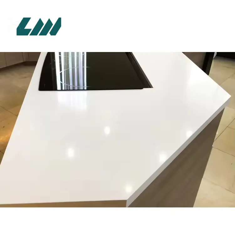 White Engineered Quartz Slab 3200x1600mm