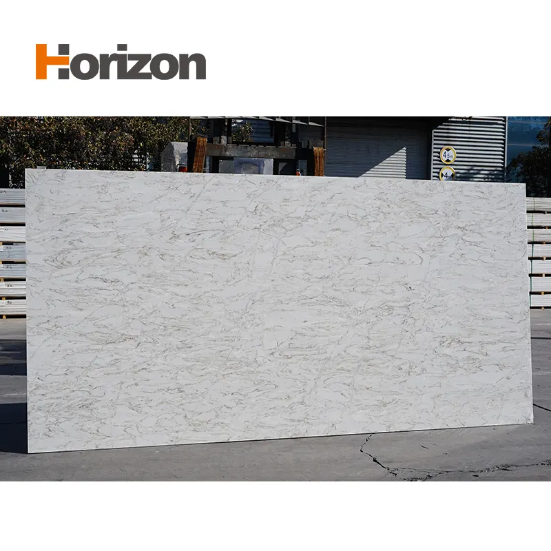 Calacatta White Engineered Quartz Slab 3200x1600mm