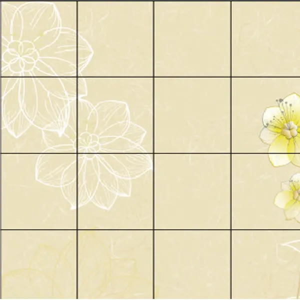 Glazed Ceramic Wall Tile 600x600mm