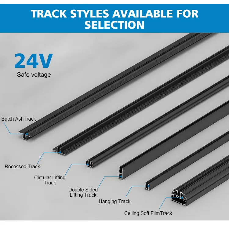 Tuya Zigbee Aluminum Magnetic LED Track Spotlight 3-30W