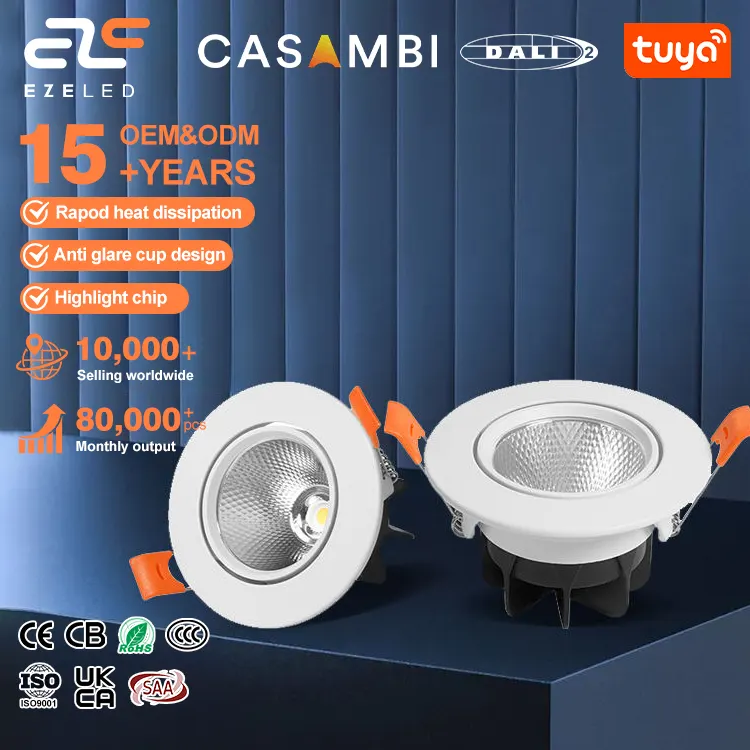 Trimless Recessed Aluminum LED Downlight 12-40W product sample
