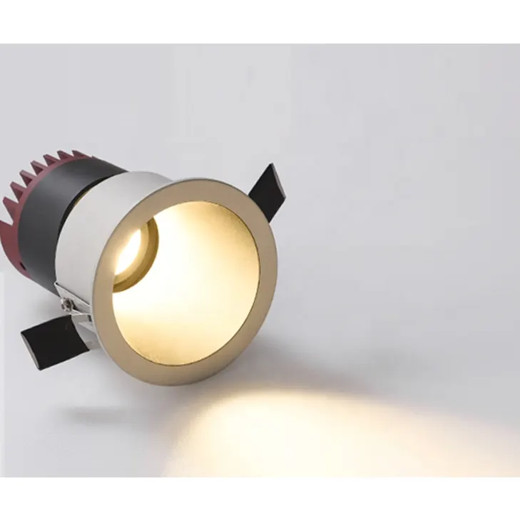 Adjustable Recessed Aluminum LED Downlight Black/White 6-25W 2-5in
