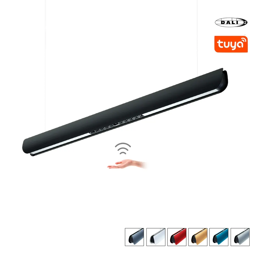 Slim Recessed Aluminum Linear LED Pendant Light 55x83x1200mm 36/48W