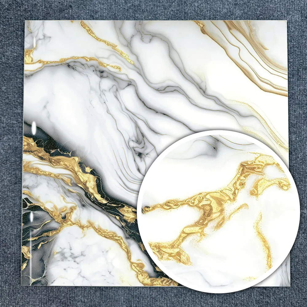 Non-Slip Stone-Look Polished Porcelain Floor Tile 600x600mm product sample