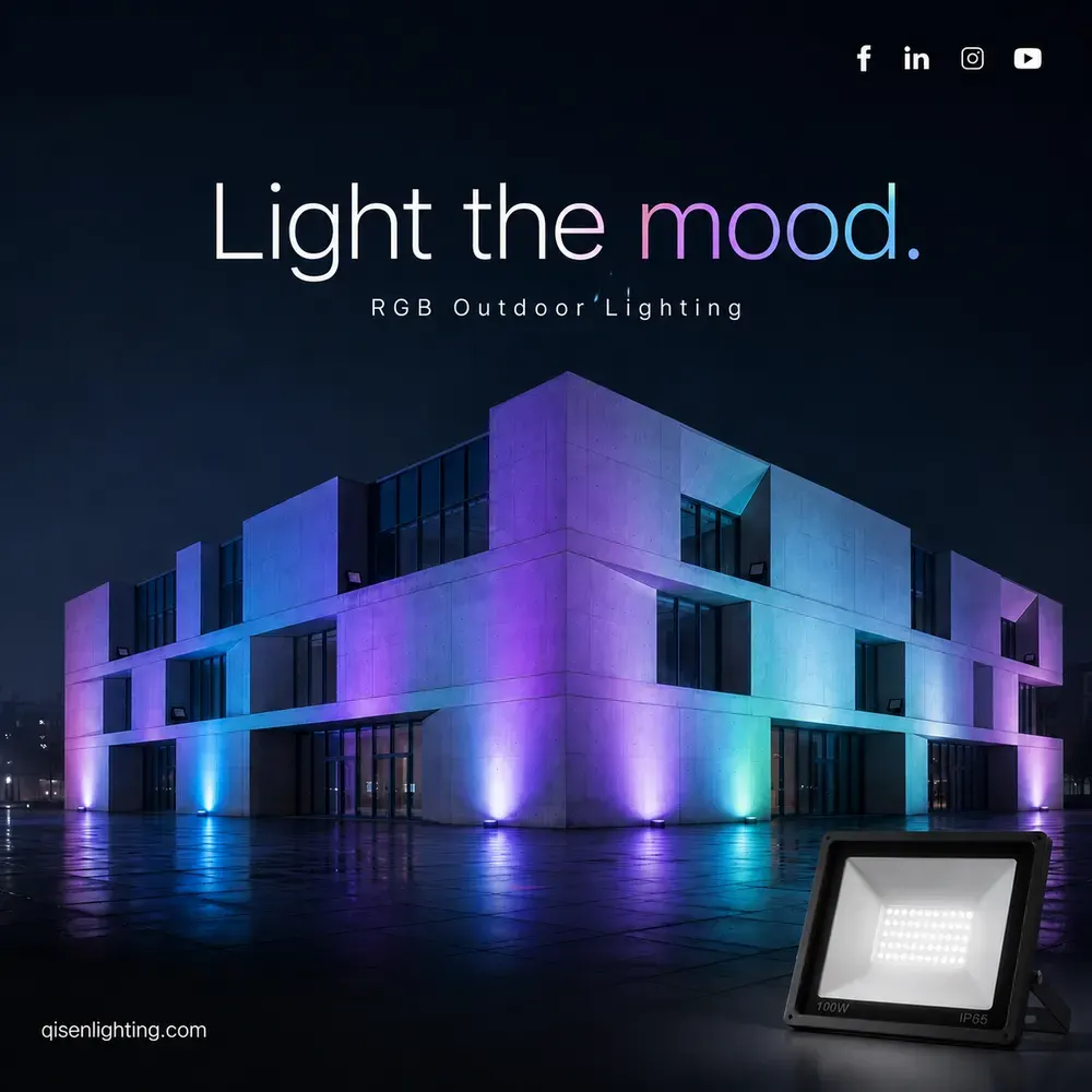 Aluminum RGB LED Wall Washer 50W IP65 DMX512
