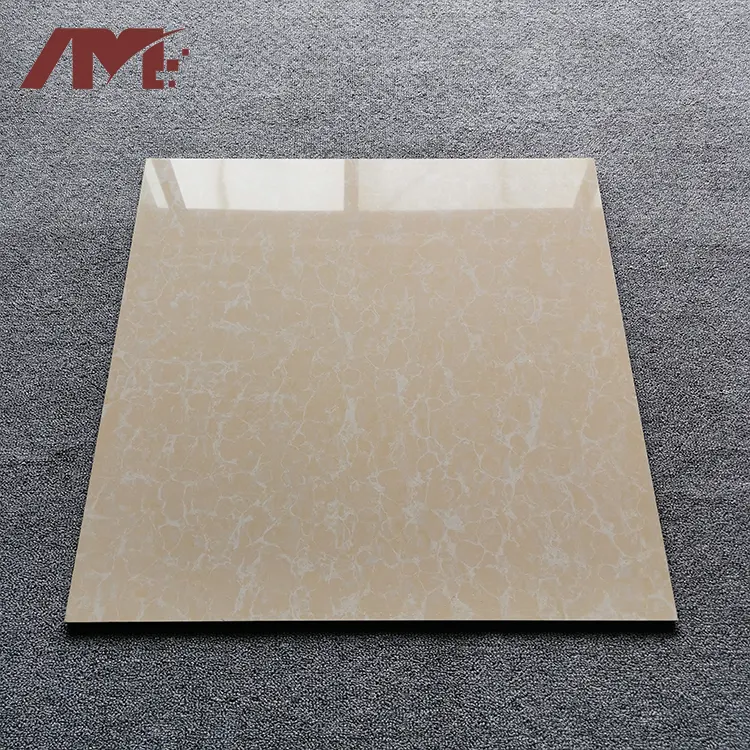 Beige Polished Porcelain Floor Tile 600x600mm