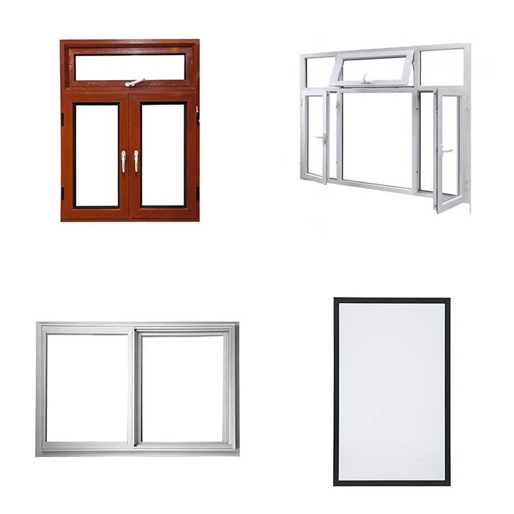 Aluminum Casement Window With Double Tempered Glazing