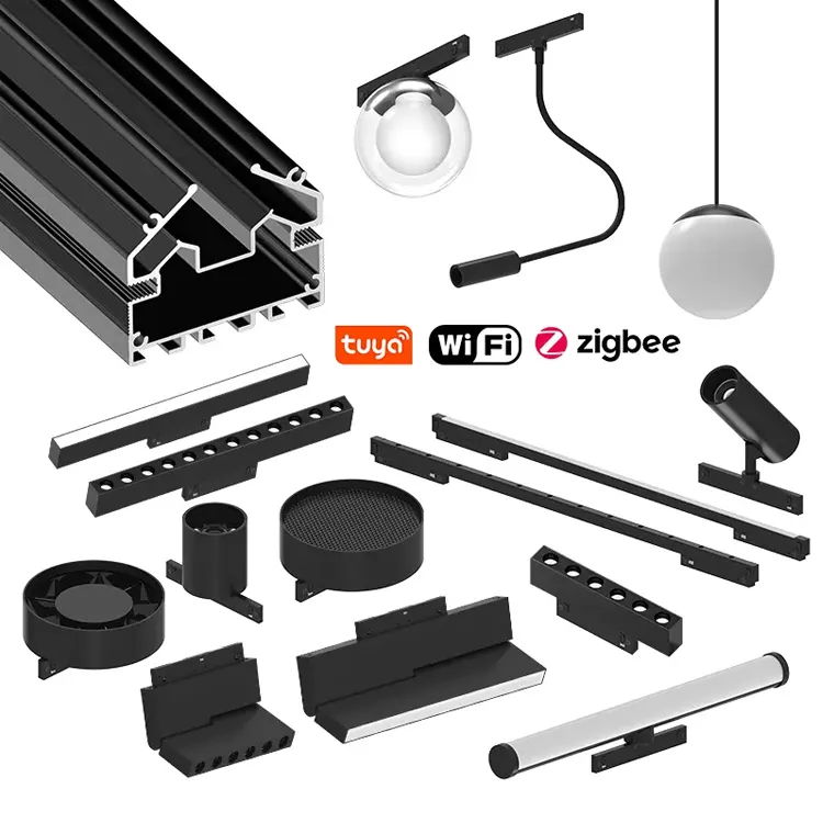 Tuya Zigbee Aluminum Magnetic LED Track Spotlight 3-30W