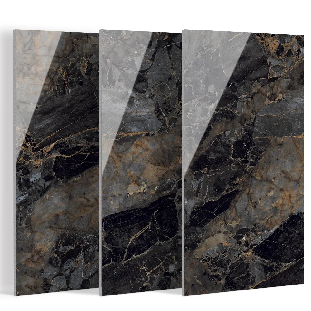 Non-Slip Stone-Look Polished Porcelain Wall And Floor Tile 600x1200mm