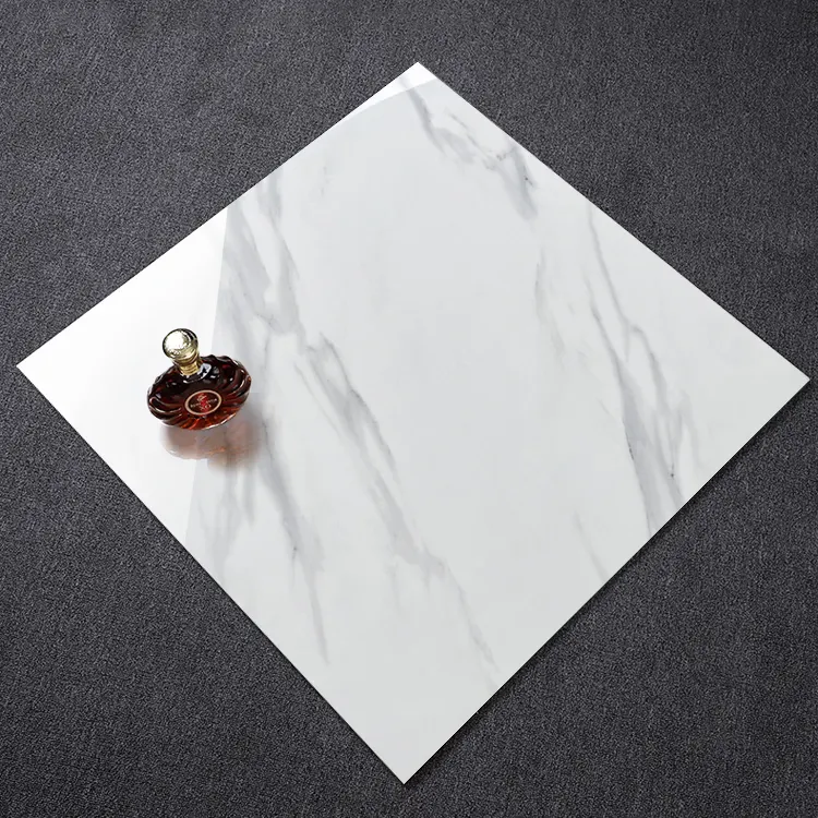Carrara White Porcelain Floor Tile 600x600mm