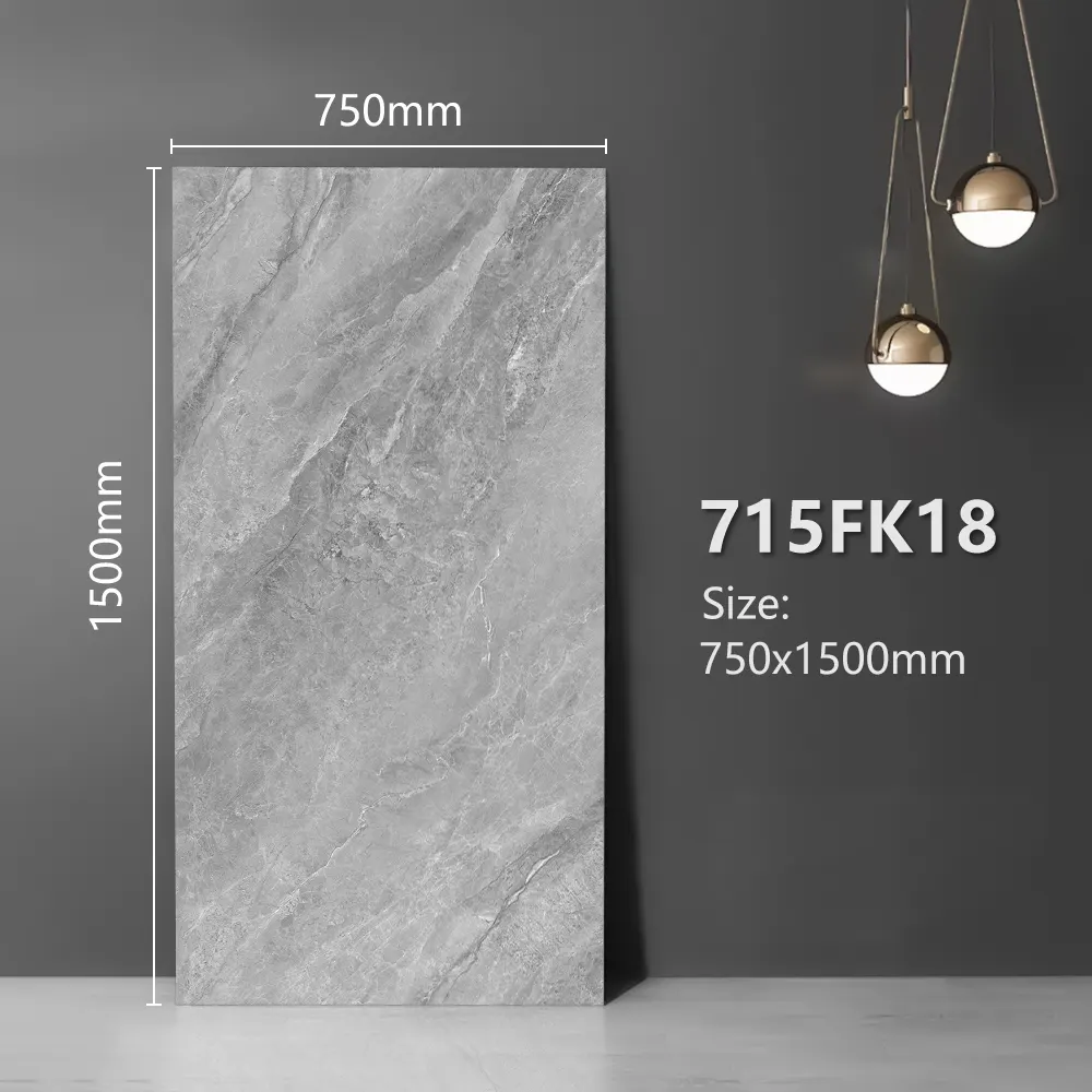 Stone-Look Glazed Porcelain Wall Tile 750x1500mm