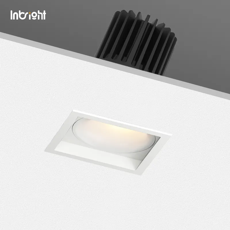 Anti-Glare Dimmable Recessed COB LED Downlight 10-28W product sample