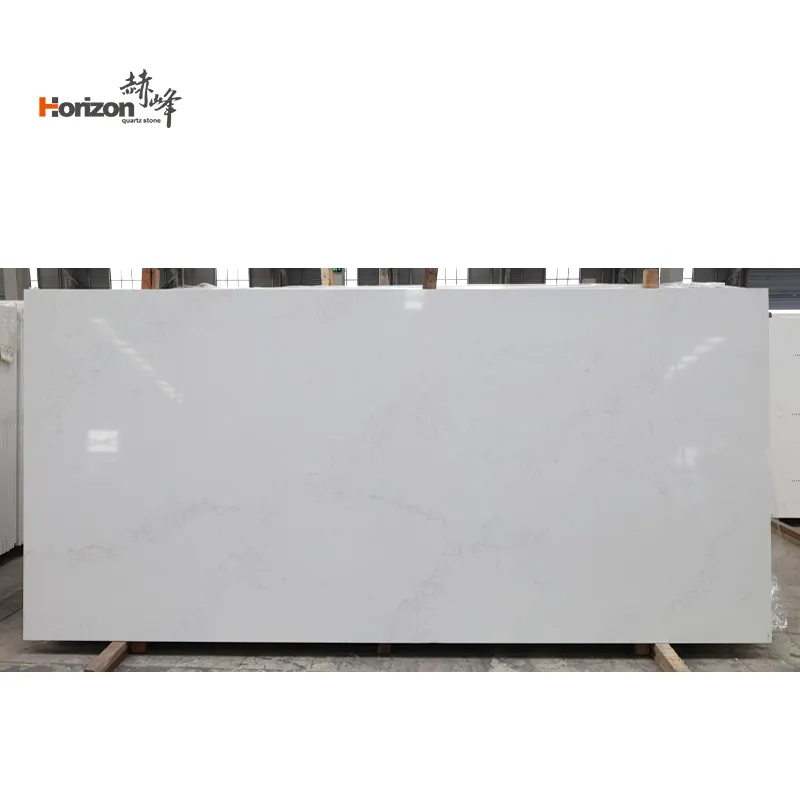 White Engineered Quartz Slab 3200x1600mm product sample