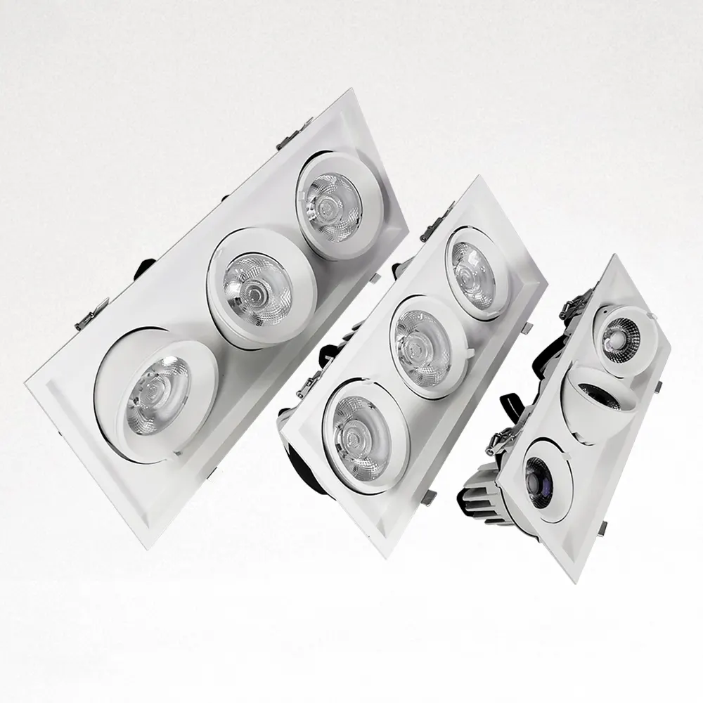 Recessed Aluminum COB LED Downlight 3-15W