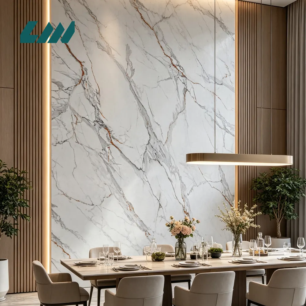 Calacatta Engineered Quartz Slab 3200x1600mm