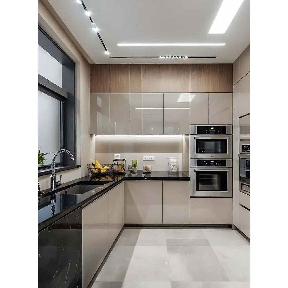 Modern Melamine Modular Kitchen Cabinet Set