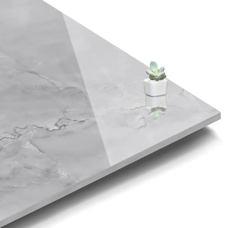 Glossy Marble-Look Glazed Porcelain Tile 800x800mm