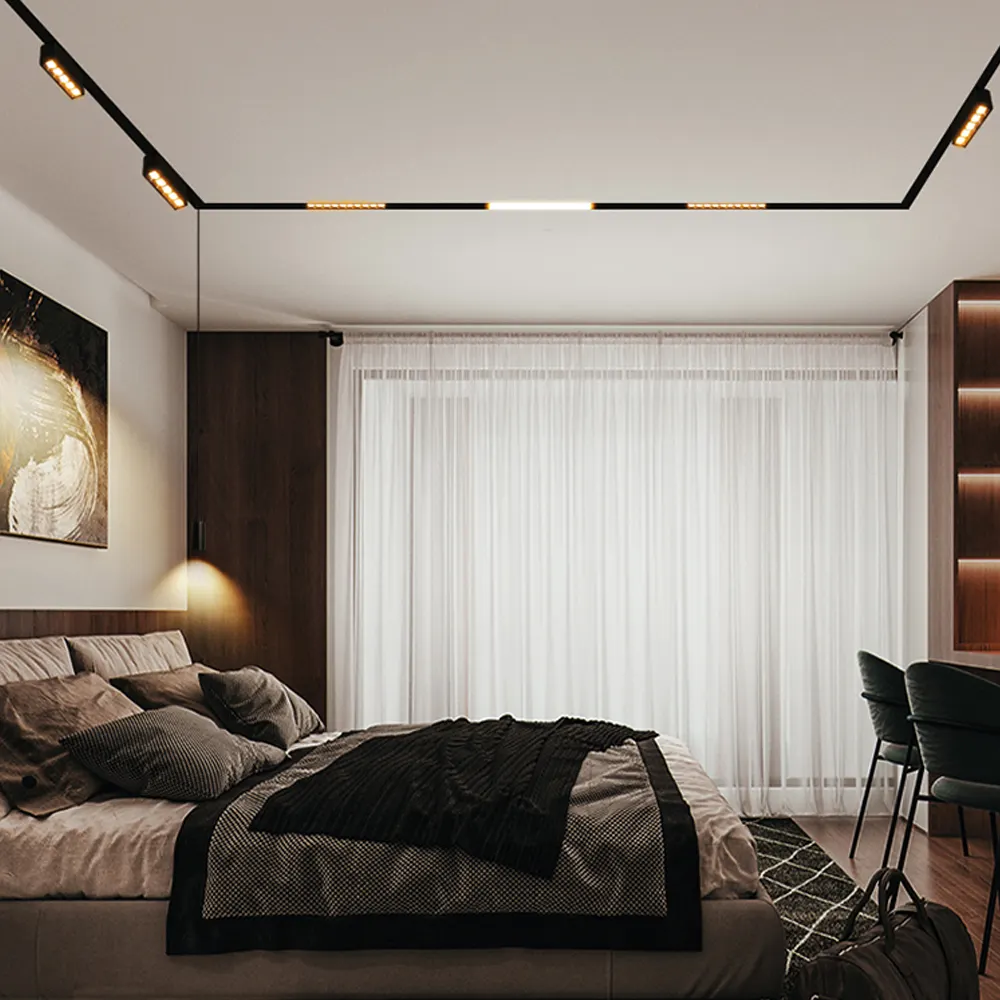 Aluminum Magnetic LED Track Lighting System 220V