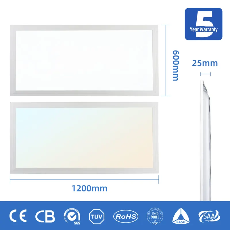 Slim Dimmable Aluminum LED Panel Light 595x60/600x600mm 36-72W