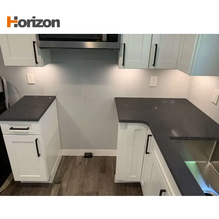 Calacatta Black Polished Engineered Quartz Slab 3200x1600mm
