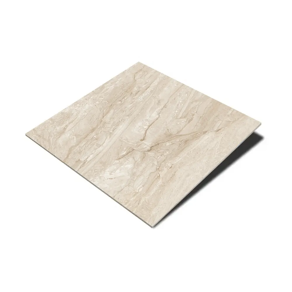 Stone-Look Polished Porcelain Floor Tile 600x600mm
