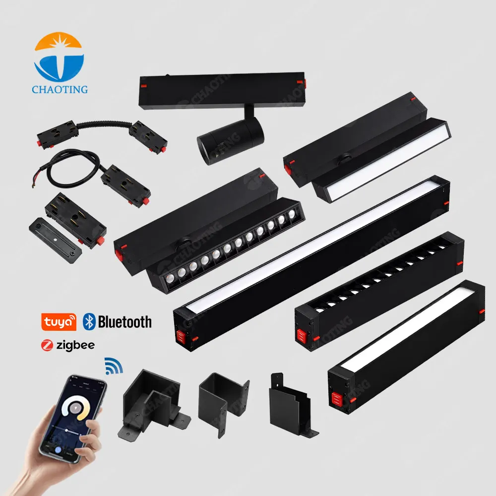 Magnetic Track L-Connector and End Cap Accessory