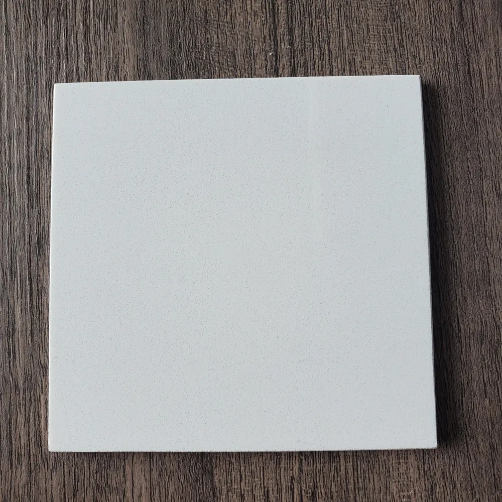 Marble-Look White Engineered Quartz Slab 3200x1600mm