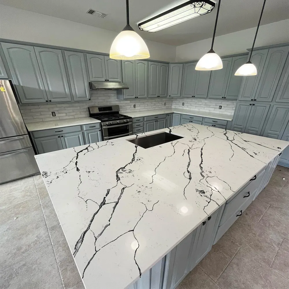Calacatta White Engineered Quartz Slab
