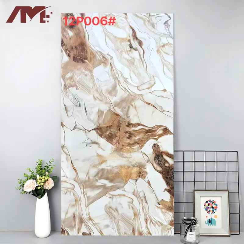 Marble-Look Polished Porcelain Floor Tile 600x1200mm