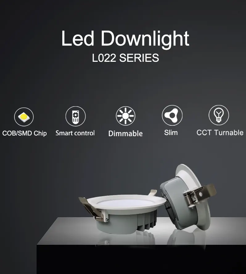 Adjustable Slim Tuya Smart LED Downlight 8-40W
