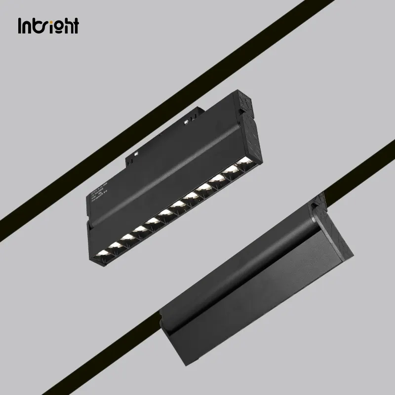 Anti-Glare Dimmable DALI Magnetic Track Linear LED Grille Light 10-20W 48V