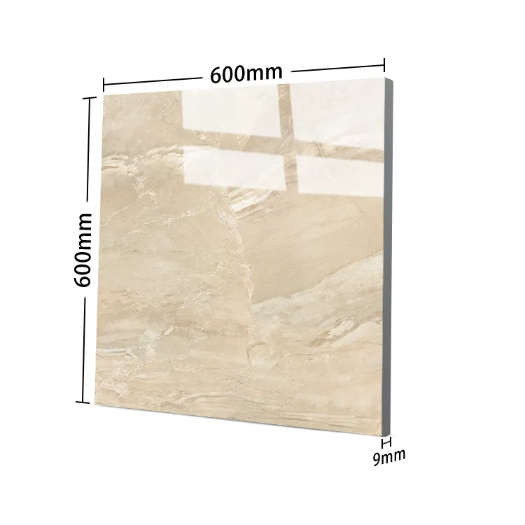 Marble-Look Porcelain Wall And Floor Tile 600x600mm