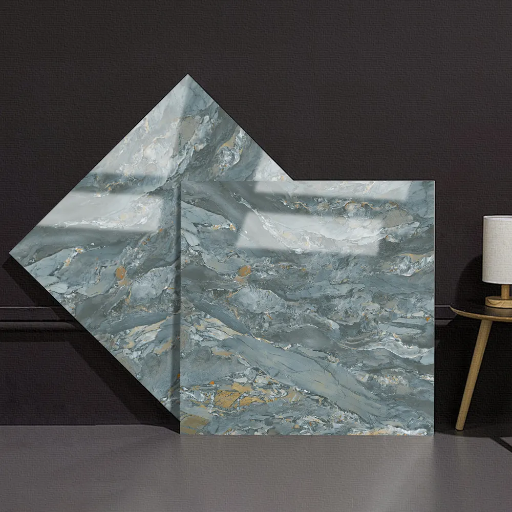Non-Slip Stone-Look Polished Porcelain Wall And Floor Tile 600x600mm