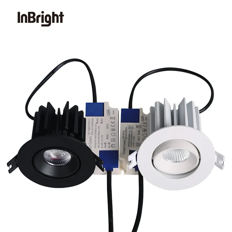 Anti-Glare Adjustable Recessed LED Downlight 10-15W IP65