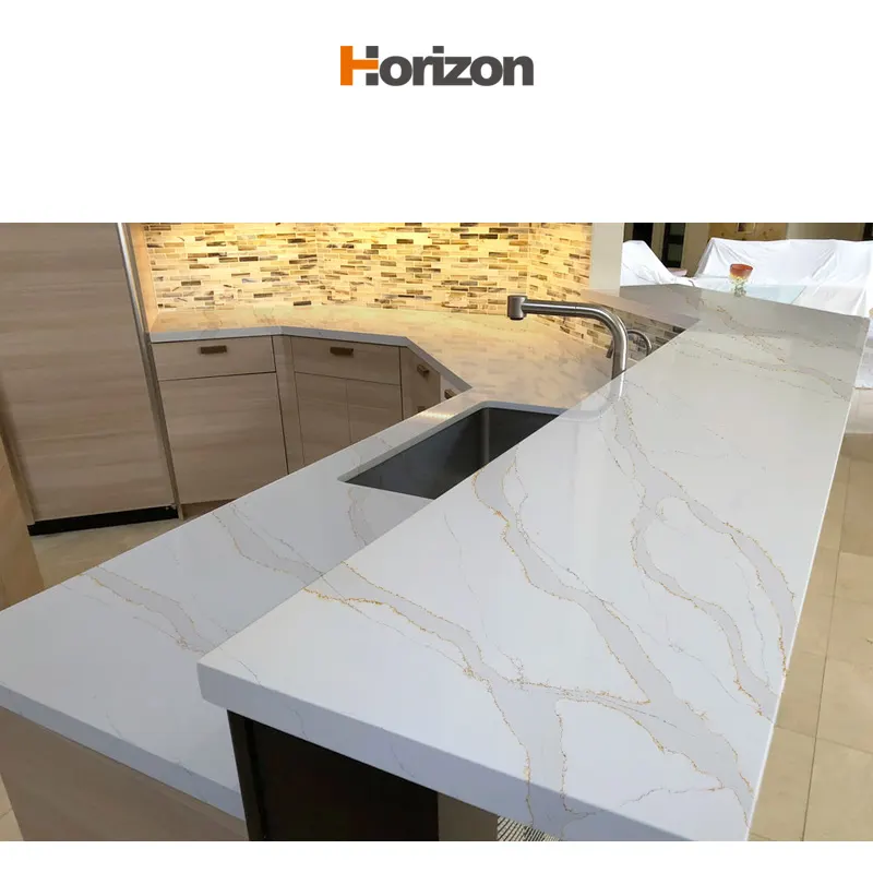 White Engineered Quartz Slab 3200x1600mm product sample