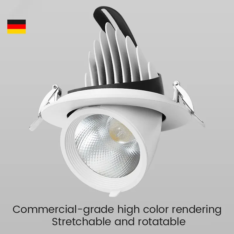 Anti-Glare Rotatable Recessed LED Downlight 7-40W