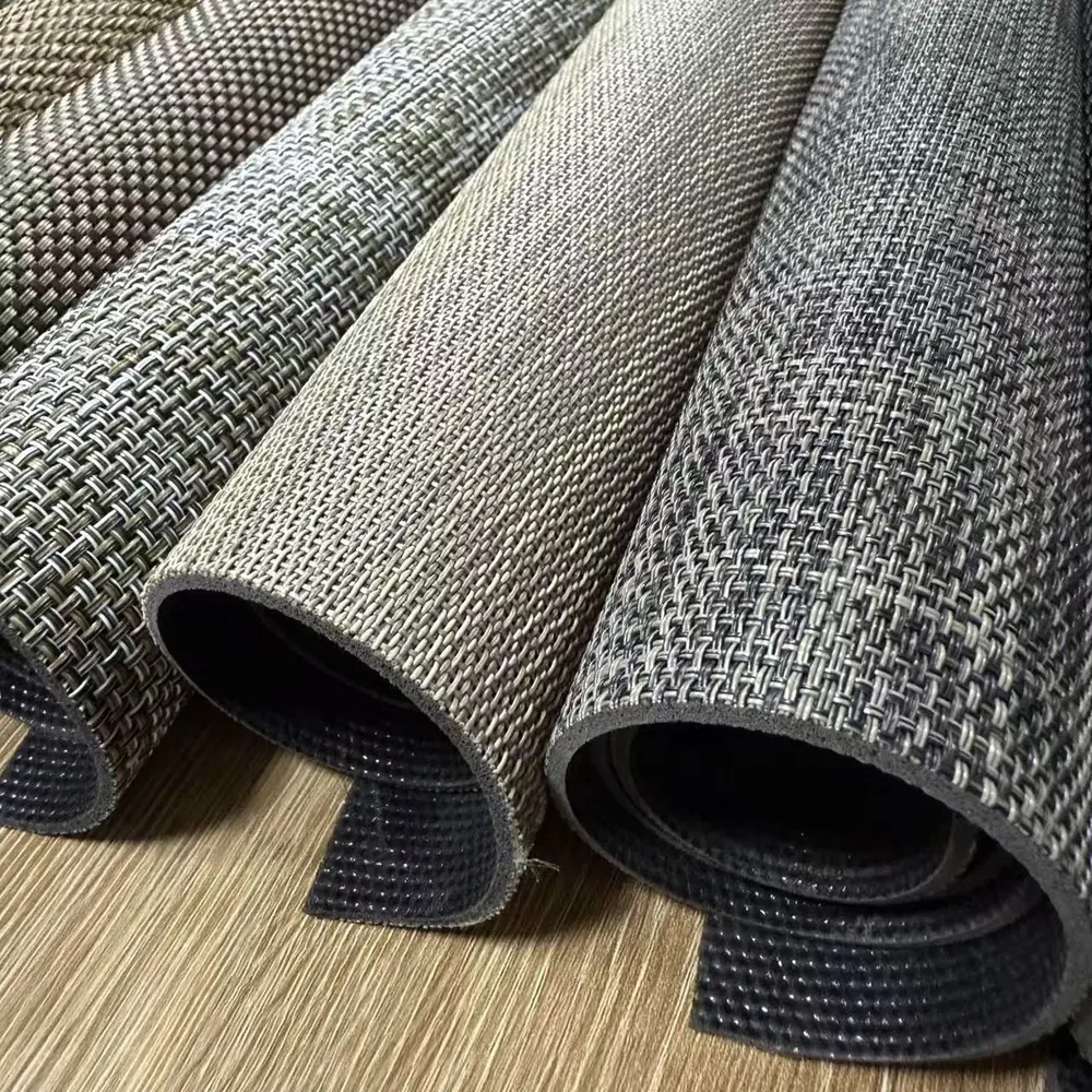 PVC Woven Vinyl Floor Tile 2mm Thick for Interior Use