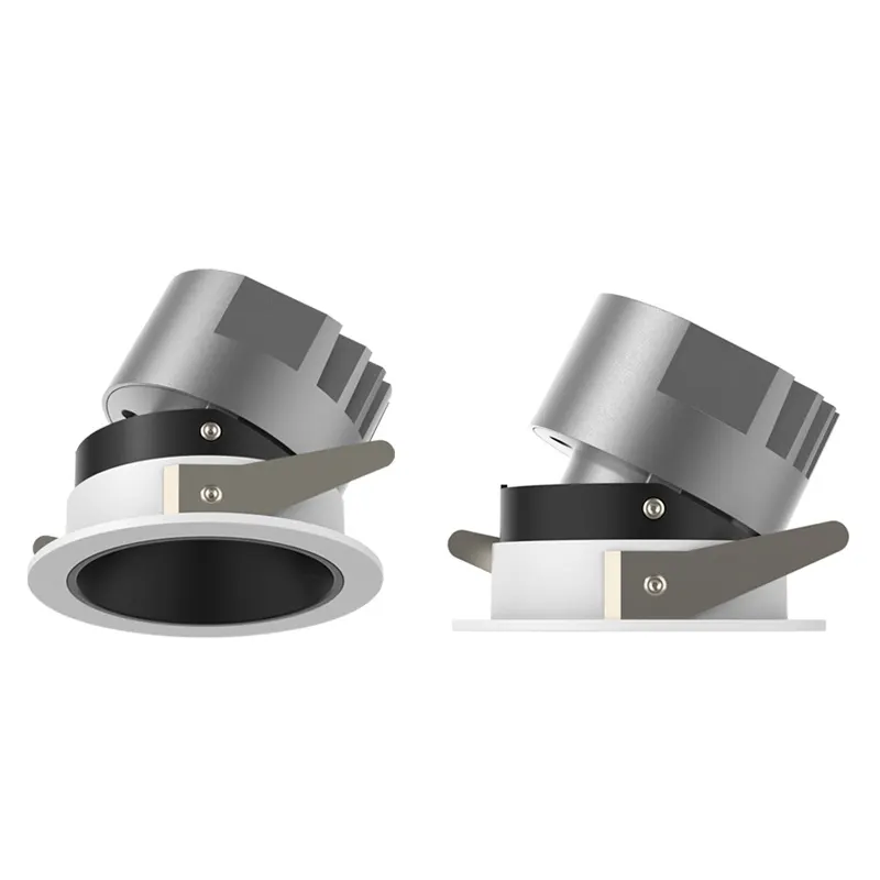 Anti-Glare Recessed Aluminum COB LED Downlight Black/Gold 5-7W/8-12W/15-20W 2in/2.5in