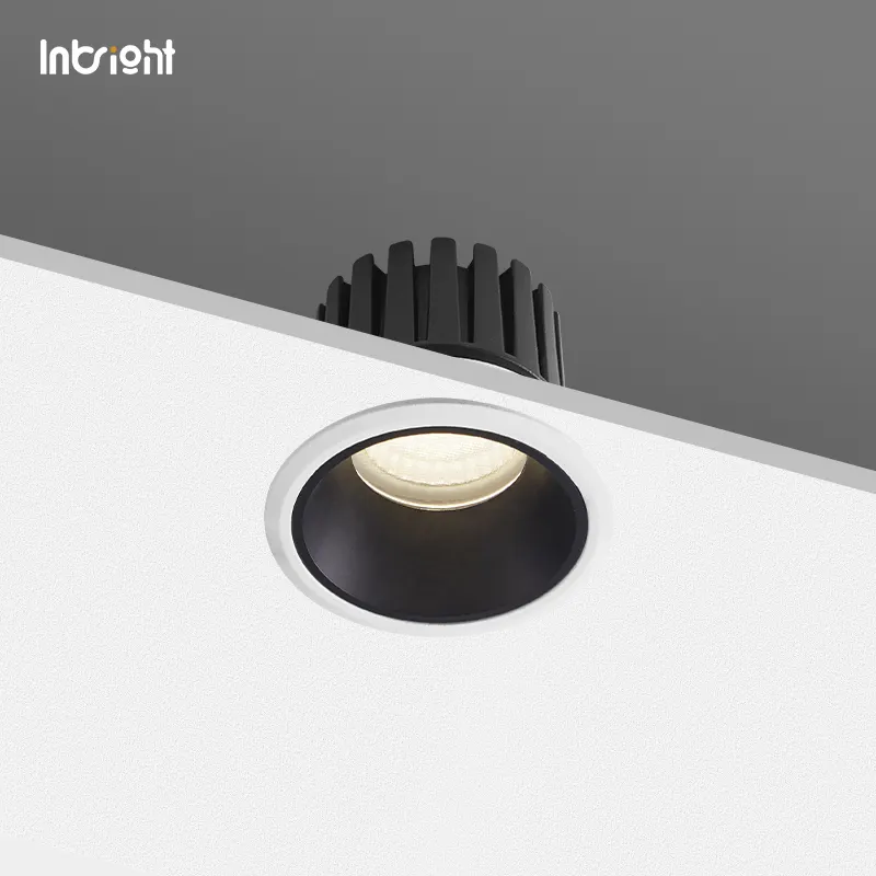 Anti-Glare Adjustable Recessed LED Downlight Black/White 8-25W IP65