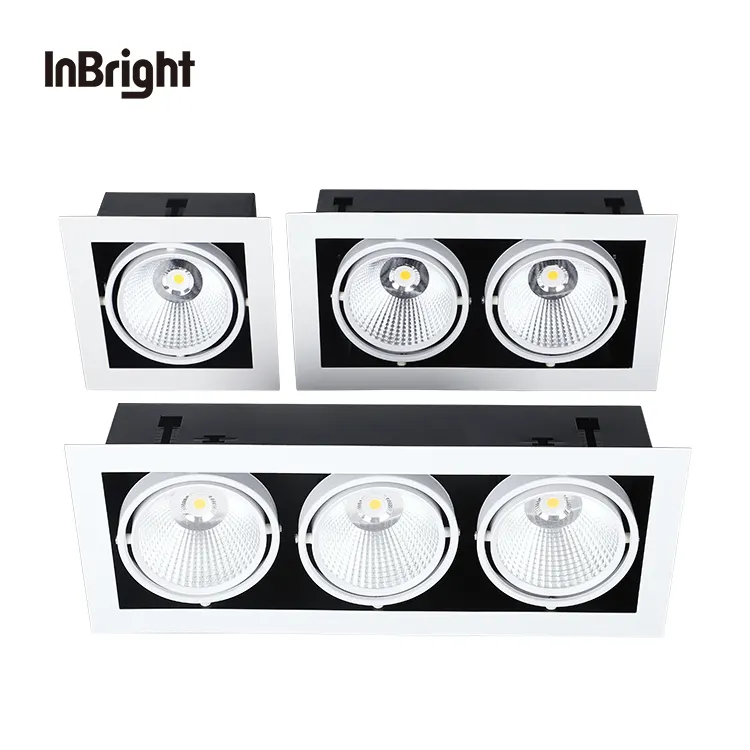 Anti-Glare Recessed Aluminum COB LED Grille Spotlight 10-30W product sample