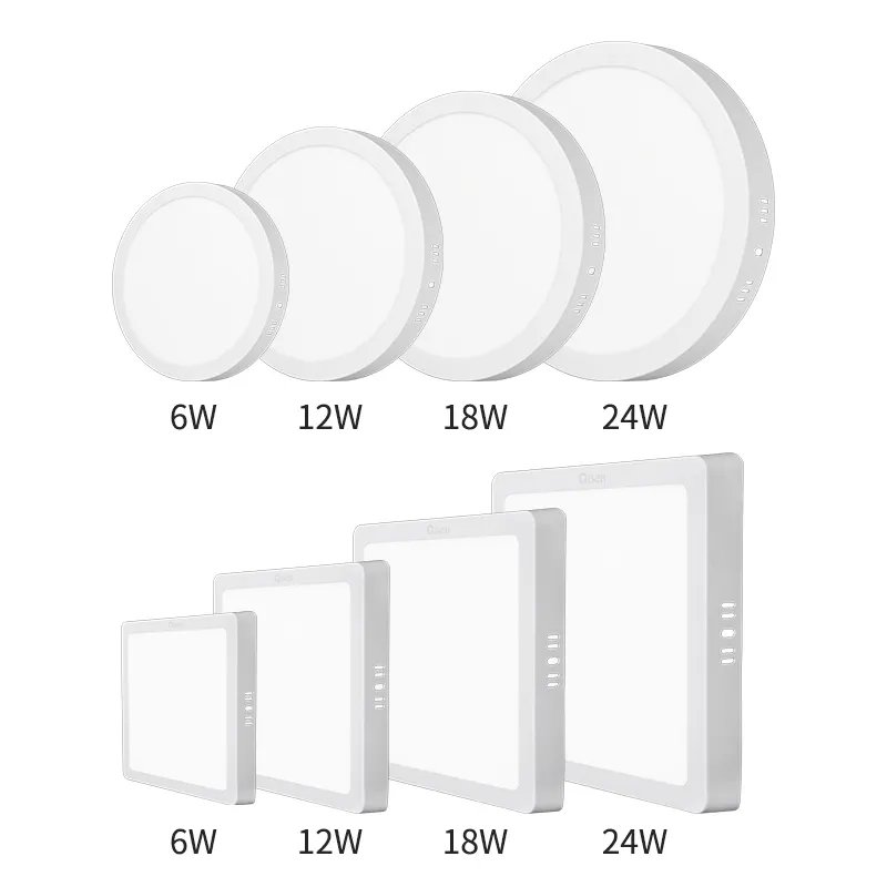 Surface-Mounted Aluminum LED Panel Light 60x60 6-24W