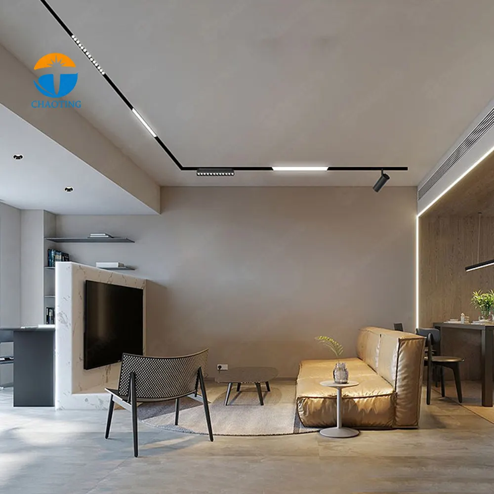 Zoomable Dimmable Aluminum Magnetic LED Track Spotlight 8-30W 2700-6500K