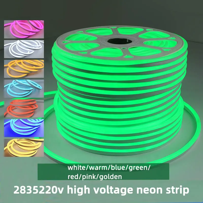 RGB Flexible LED Neon Rope Light 220V 4000K