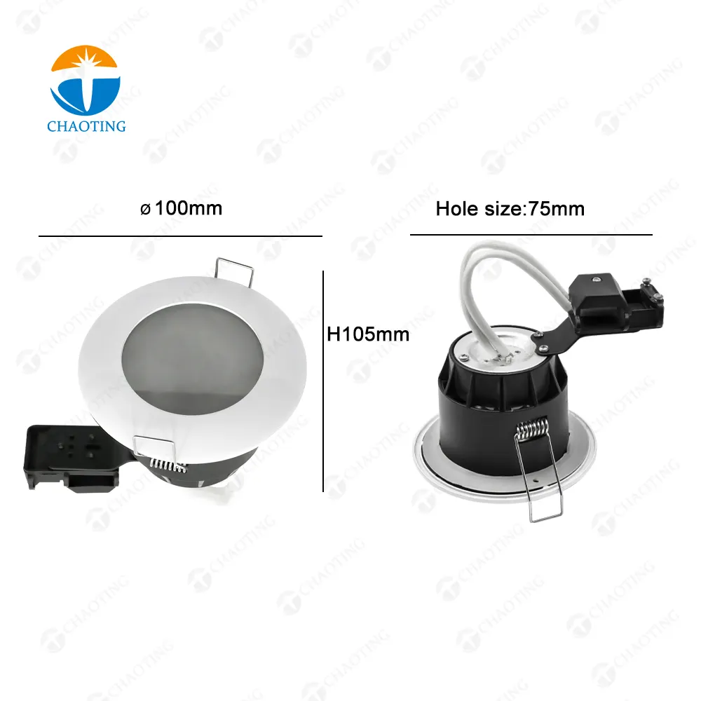 Recessed Aluminum Downlight Housing MR16/GU10 IP65