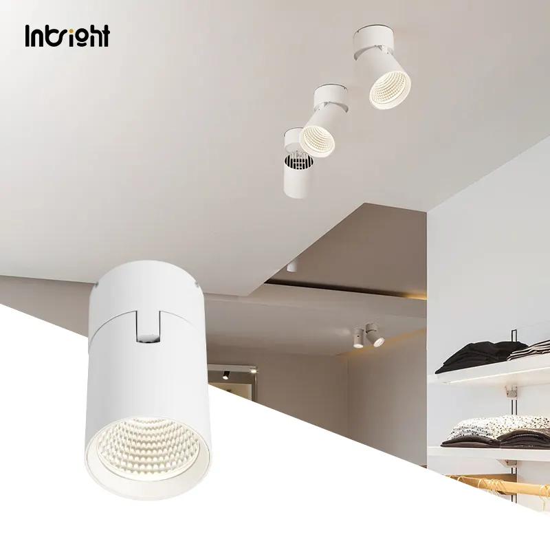 Dimmable Surface-Mounted Aluminum COB LED Downlight 15/25W