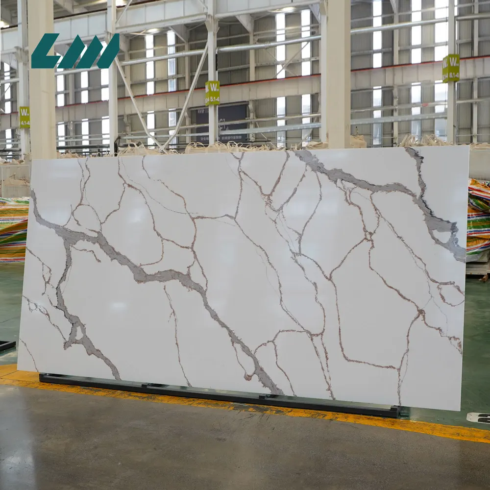 Calacatta Engineered Quartz Slab 3200x1600mm